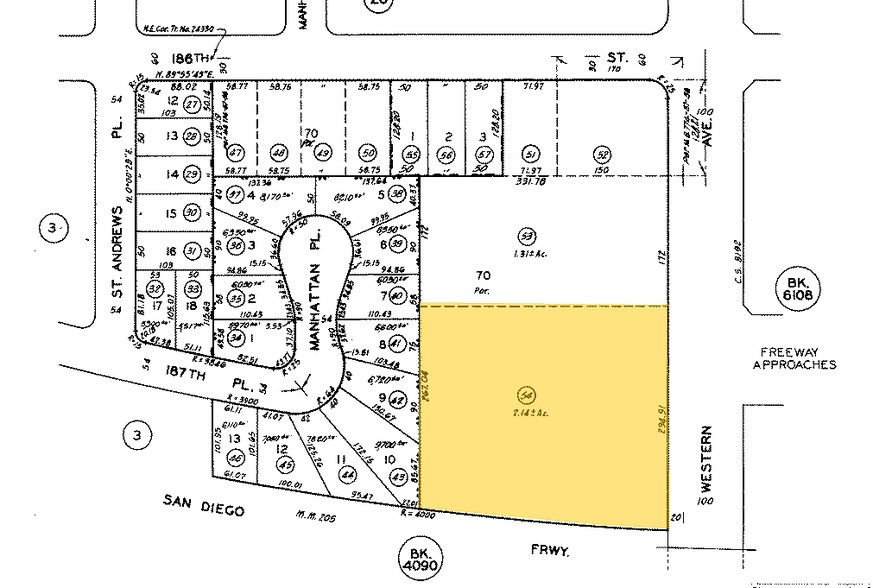 18715 S Western Ave, Torrance, CA for lease - Plat Map - Image 2 of 2