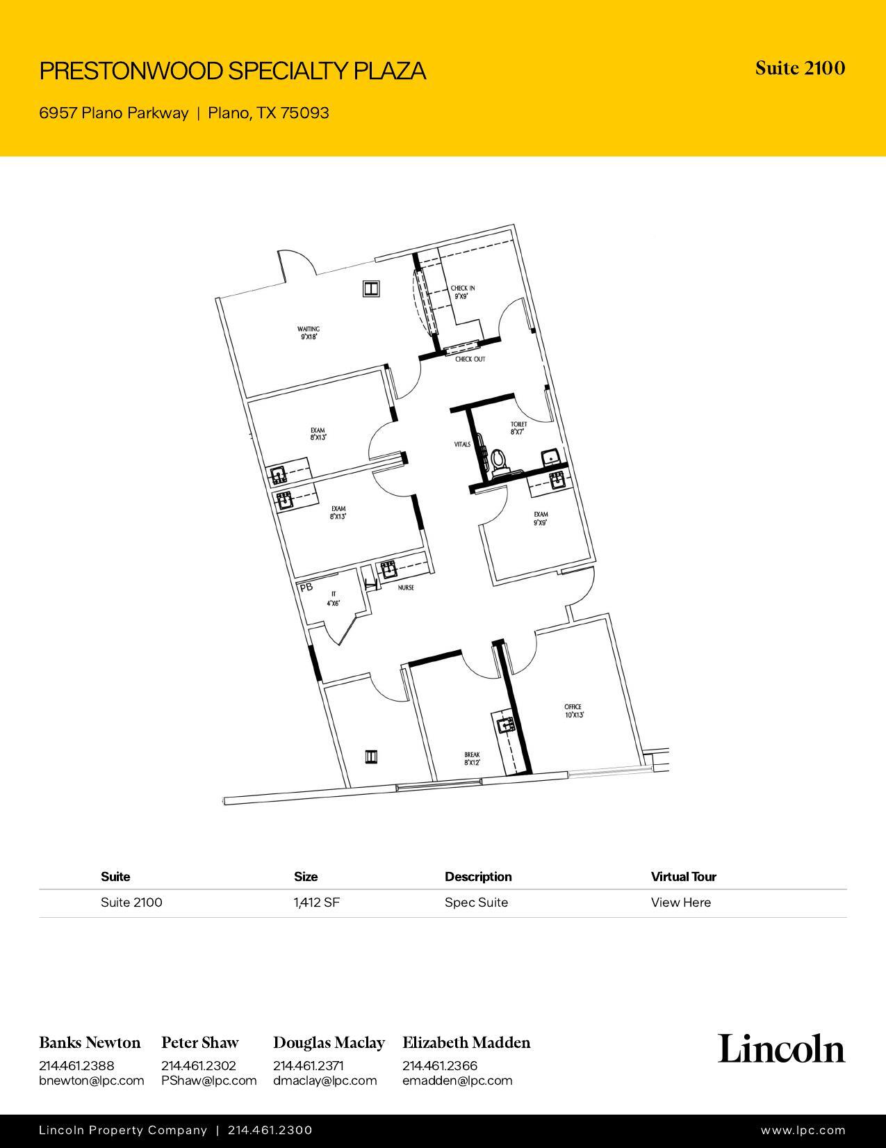 6957 W Plano Pky, Plano, TX for lease Floor Plan- Image 1 of 1