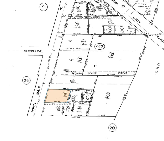 2670 N Main St, Walnut Creek, CA for sale - Plat Map - Image 2 of 2