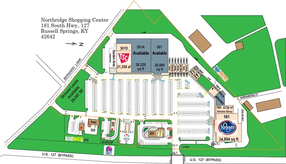 181-301 S Highway 127, Russell Springs, KY for lease - Building Photo - Image 2 of 9