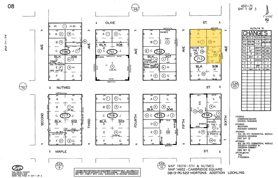 2765 5th Ave, San Diego, CA for lease - Plat Map - Image 2 of 69