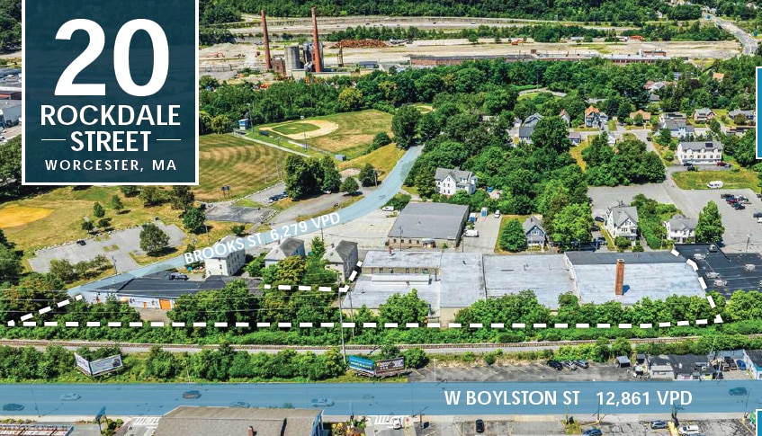 20 Rockdale St, Worcester, MA for sale - Aerial - Image 3 of 5