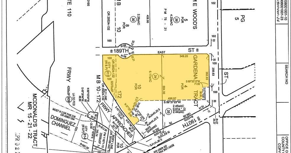 18455 S Figueroa St, Gardena, CA for lease - Plat Map - Image 3 of 7