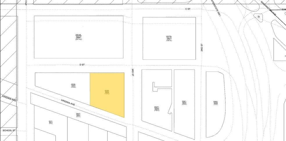 409 3rd St SW, Washington, DC for lease - Plat Map - Image 2 of 3