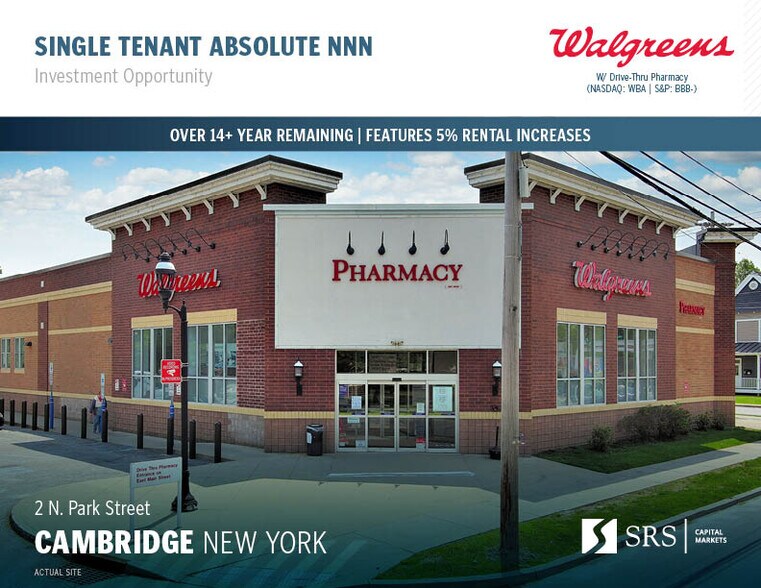 2 N Park St, Cambridge, NY 12816 Walgreens 14+yrs Remain Corp Abs