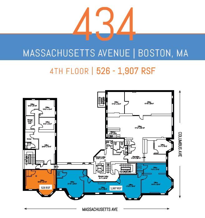 434-440 Massachusetts Ave, Boston, MA for lease Floor Plan- Image 1 of 1