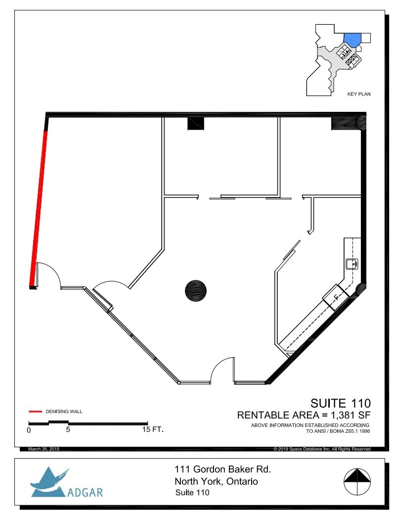 111 Gordon Baker Rd, Toronto, ON for lease Floor Plan- Image 1 of 1