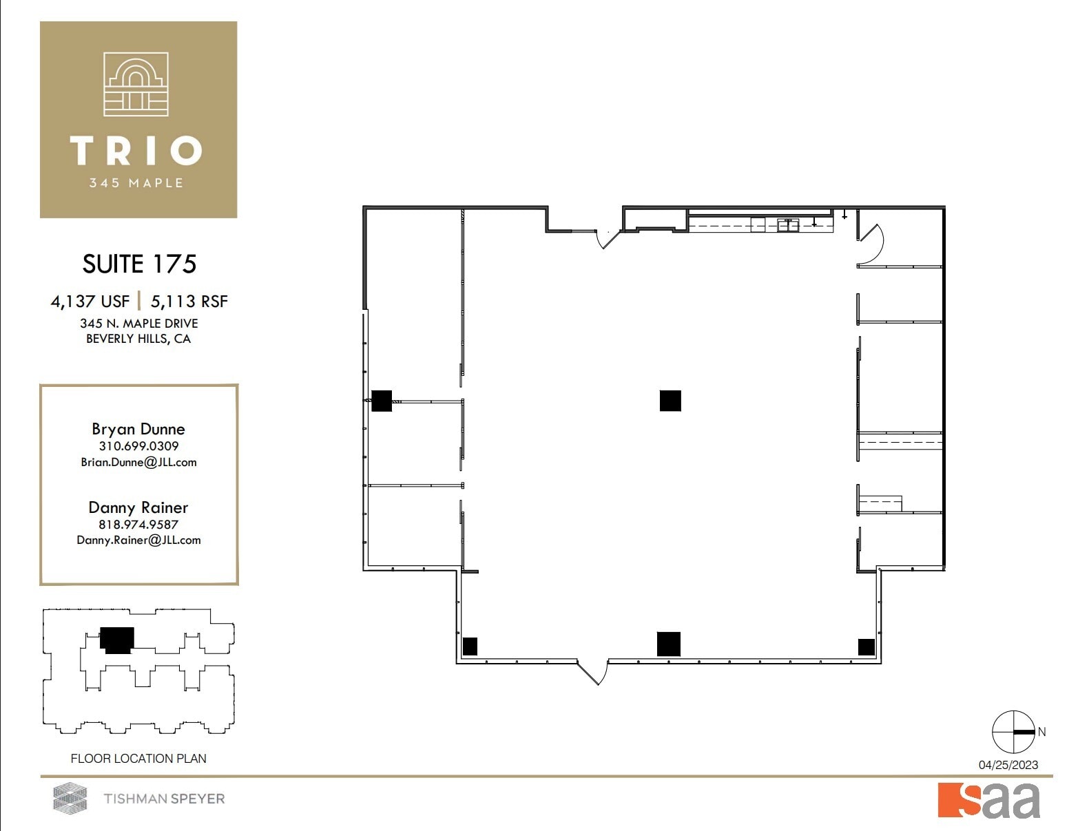 345 N Maple Dr, Beverly Hills, CA for lease Floor Plan- Image 1 of 1