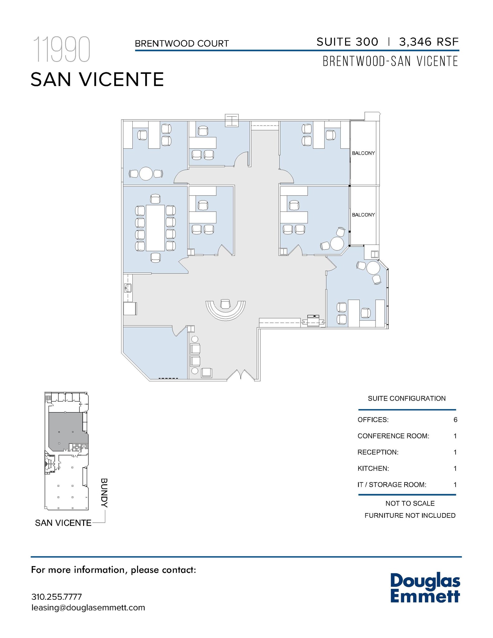 11990 San Vicente Blvd, Los Angeles, CA for lease Floor Plan- Image 1 of 1