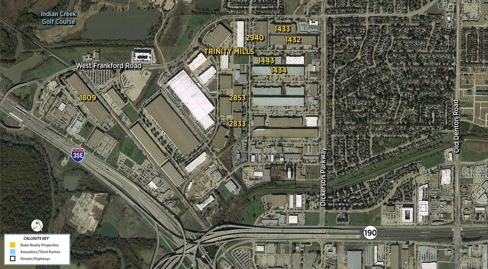 2940 Eisenhower St, Carrollton, TX for lease - Aerial - Image 2 of 8