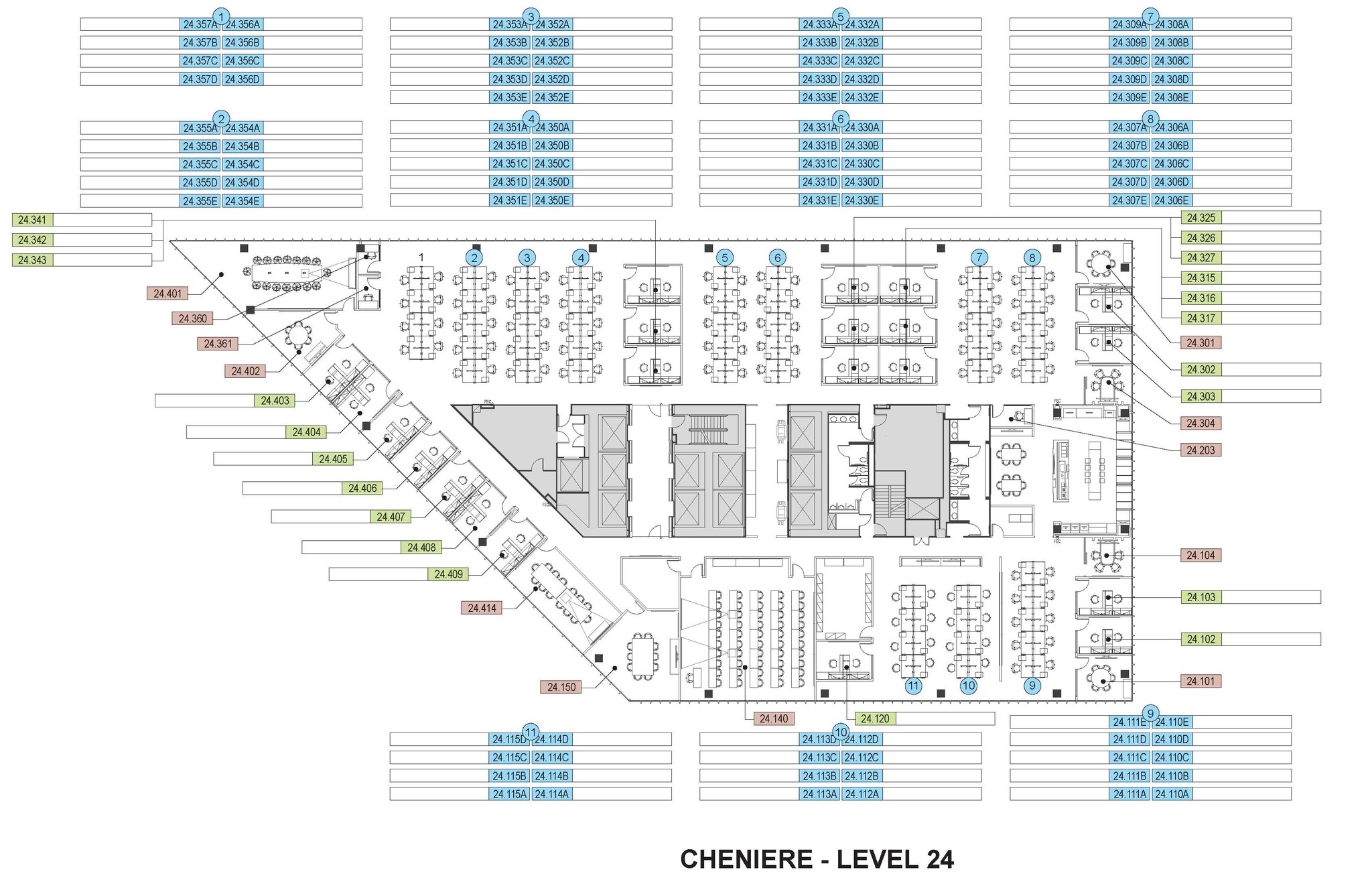 700 Milam St, Houston, TX for lease Floor Plan- Image 1 of 2