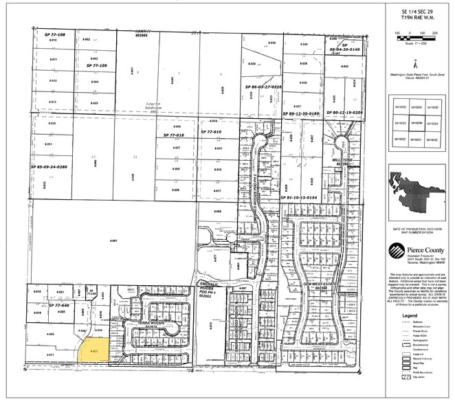 7919 176th St E, Puyallup, WA for sale - Plat Map - Image 2 of 2