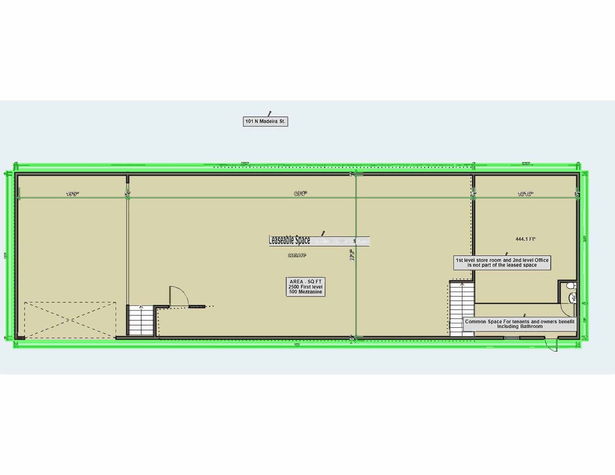 101 N Madeira St, Baltimore, MD for lease Site Plan- Image 1 of 1