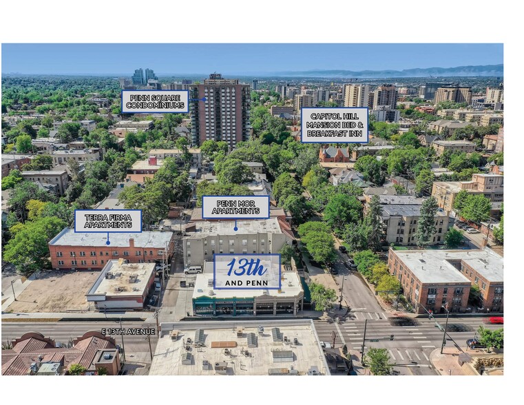 500-508 E 13th Ave, Denver, CO for sale - Aerial - Image 3 of 4