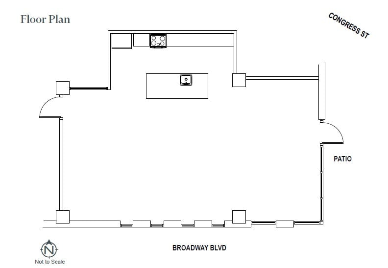 350 E Congress St, Tucson, AZ for lease Floor Plan- Image 1 of 2