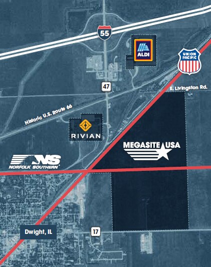 27800 E 3300 North Rd, Dwight, IL for sale Aerial- Image 1 of 2