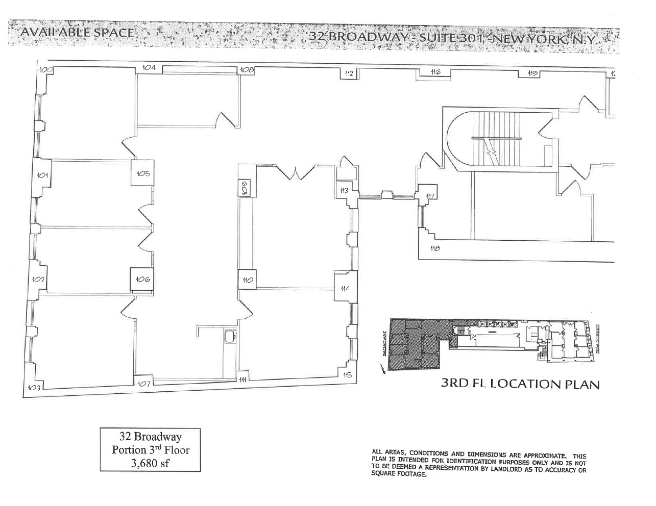 32 Broadway, New York, NY for lease Floor Plan- Image 1 of 1