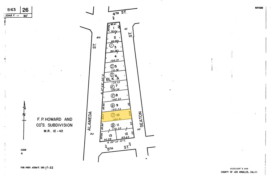 448 S Alameda St, Los Angeles, CA for sale - Plat Map - Image 3 of 4