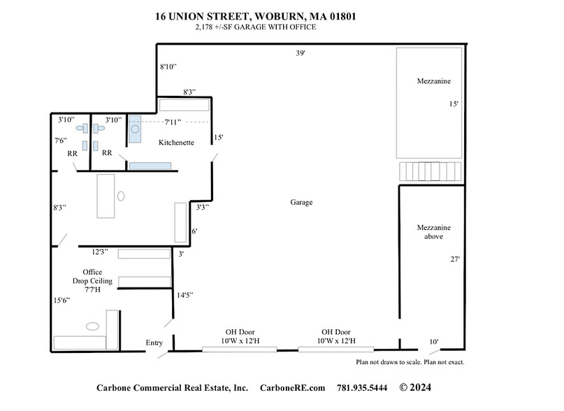 16 Union St, Woburn, MA for lease - Floor Plan - Image 2 of 16