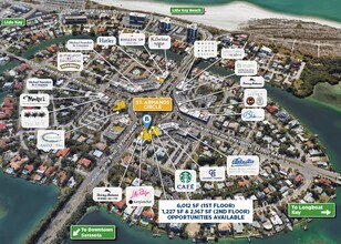 443 John Ringling Blvd, Sarasota, FL - Aerial map view