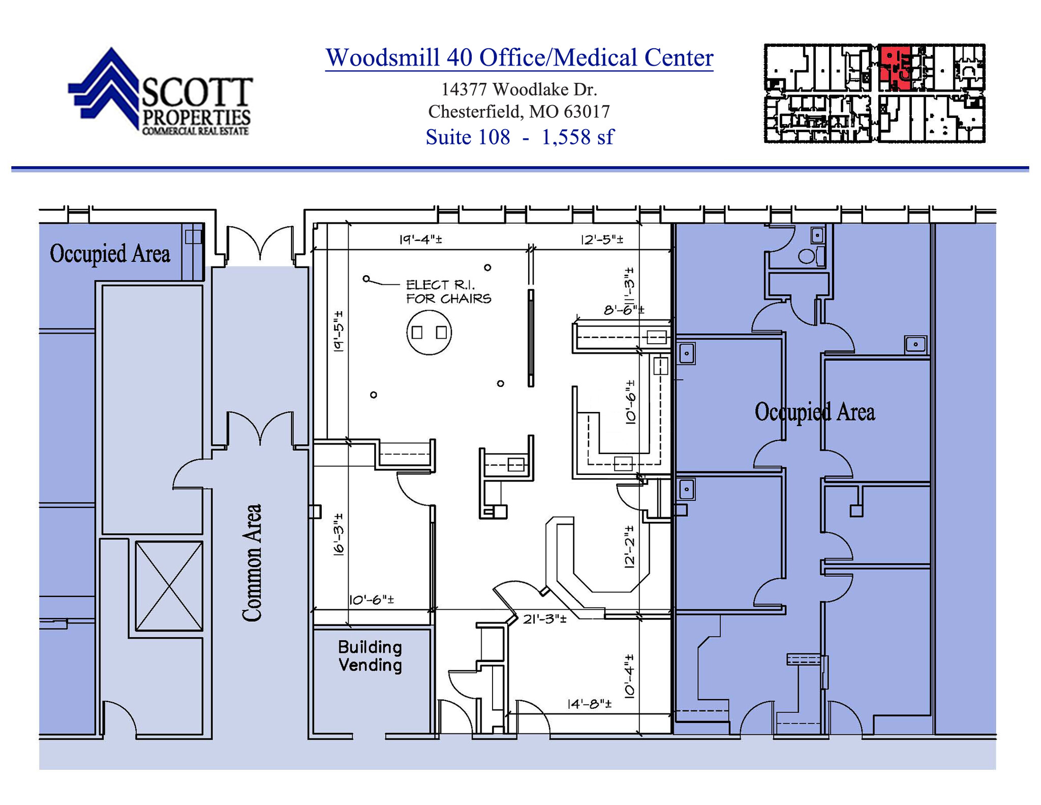 14377 Woodlake Dr, Chesterfield, MO for lease Floor Plan- Image 1 of 1