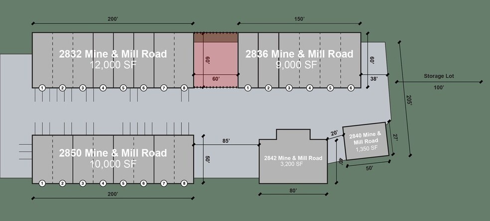2832 Mine and Mill Rd, Lakeland, FL for lease - Site Plan - Image 3 of 3