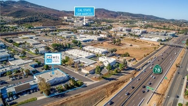 435 Carmel St, San Marcos, CA - AERIAL  map view