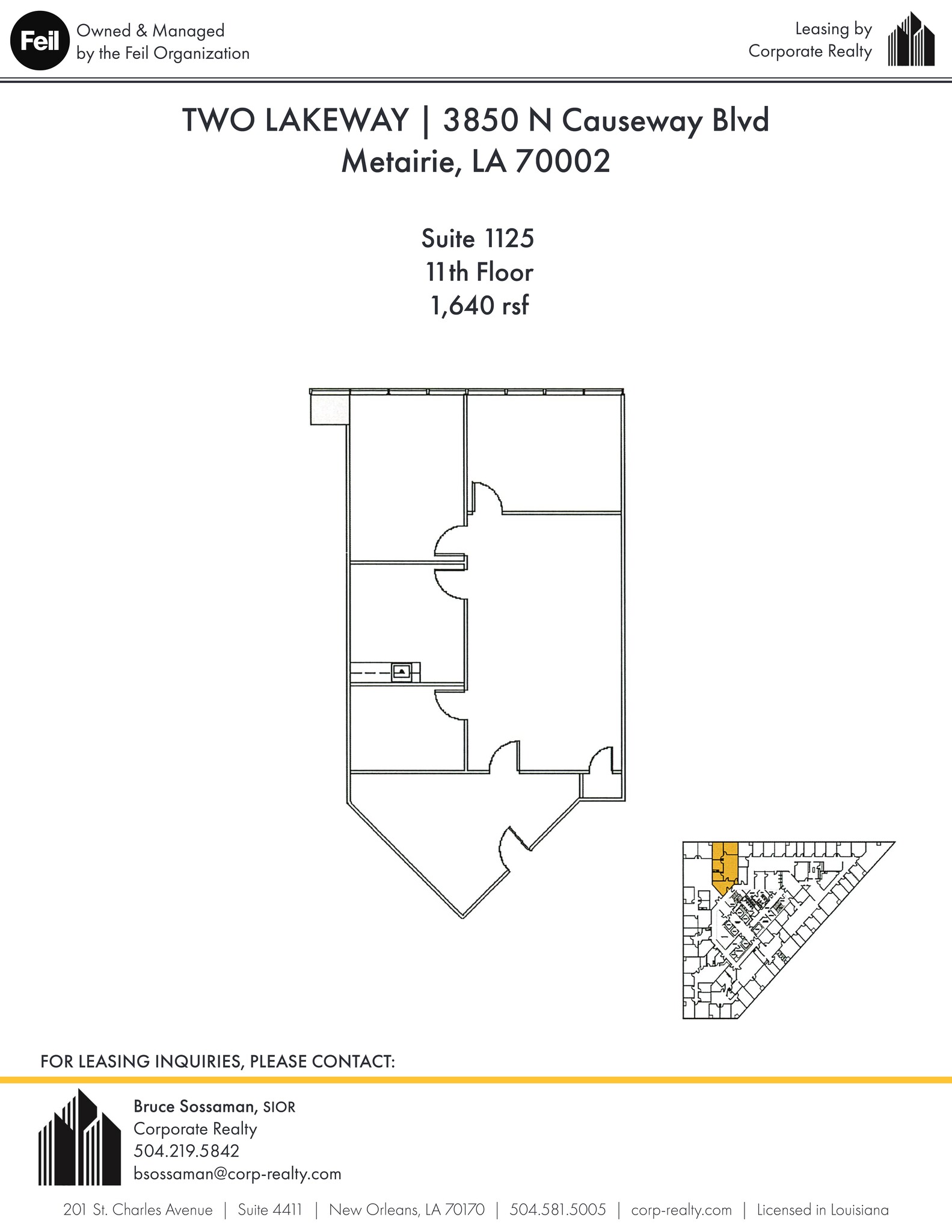 3900 N Causeway Blvd, Metairie, LA for lease Site Plan- Image 1 of 1