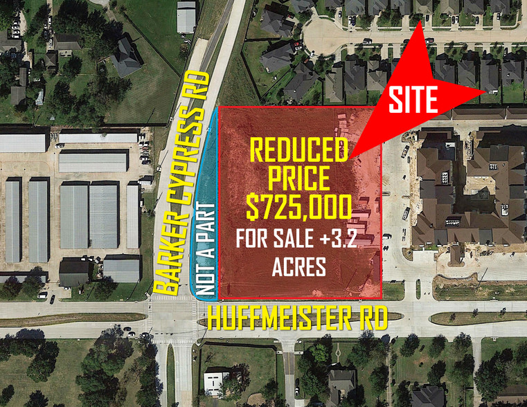 NEC Huffmeister Rd & Barker Cypress Rd, Cypress, TX for sale - Building Photo - Image 1 of 1