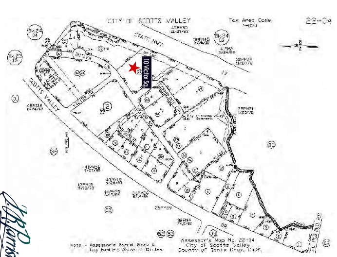 10 Victor Sq, Scotts Valley, CA for sale - Plat Map - Image 3 of 4