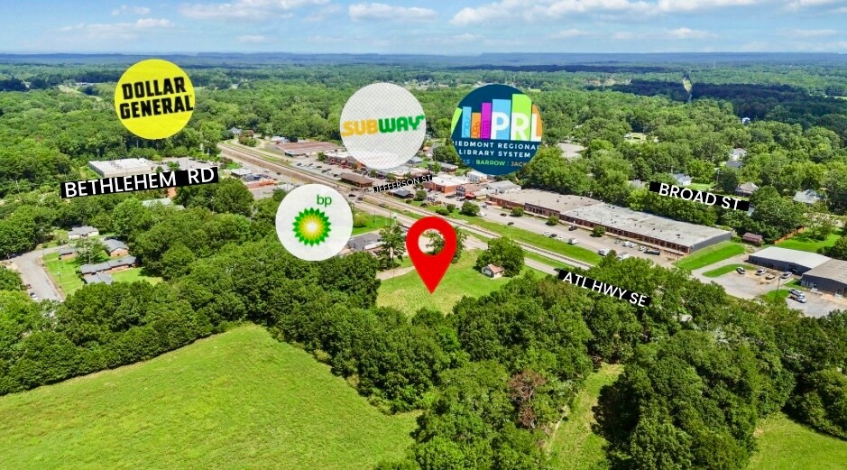 1943 Atlanta Hwy SE, Statham, GA for sale - Aerial - Image 1 of 1