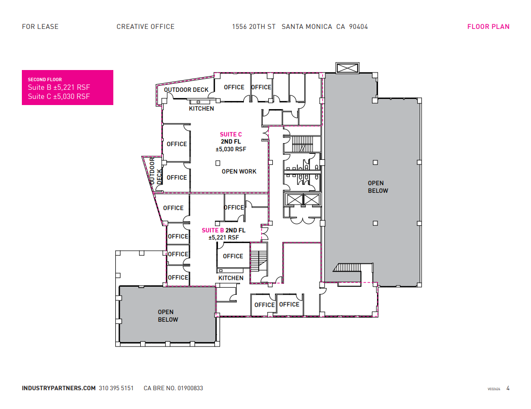 1556 20th St, Santa Monica, CA for lease Floor Plan- Image 1 of 1