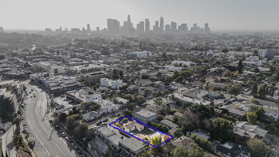 1037-1039 Waterloo St, Los Angeles, CA - aerial  map view