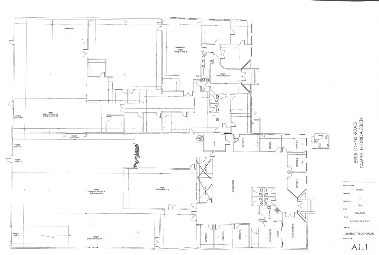 5905 Johns Rd, Tampa, FL for lease Site Plan- Image 1 of 1