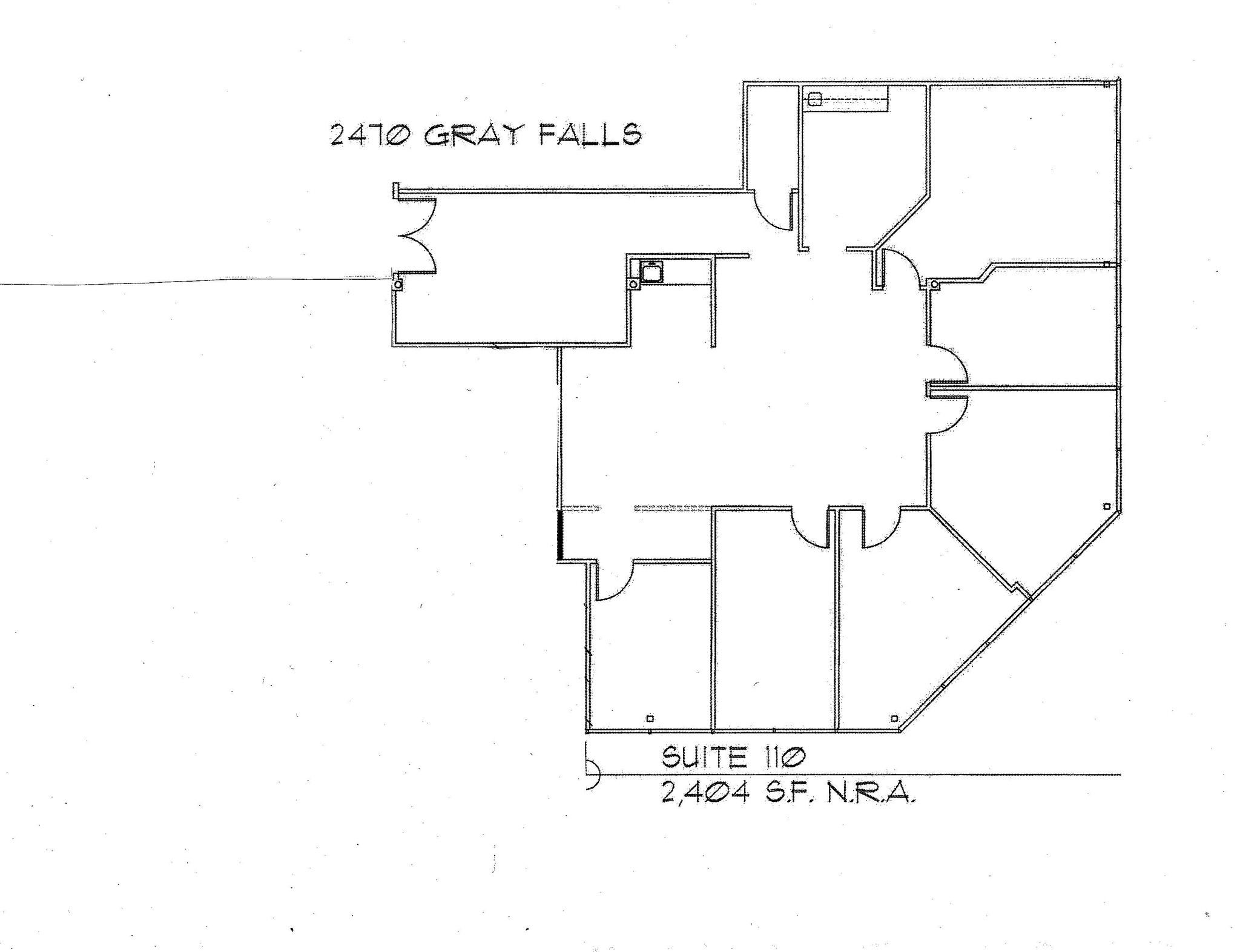 2470 Gray Falls Dr, Houston, TX for lease Floor Plan- Image 1 of 1