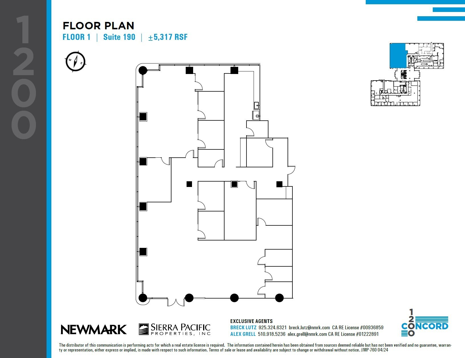 1200 Concord Ave, Concord, CA for lease Floor Plan- Image 1 of 1