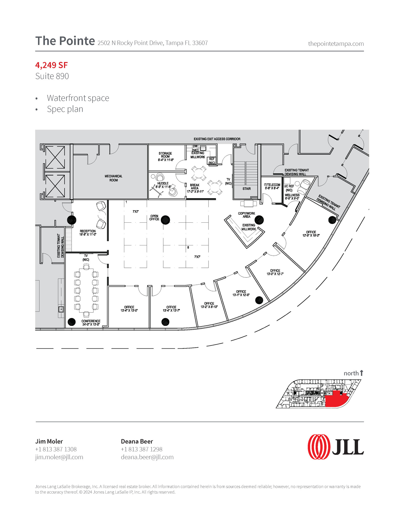 2502 N Rocky Point Dr, Tampa, FL for lease Floor Plan- Image 1 of 1