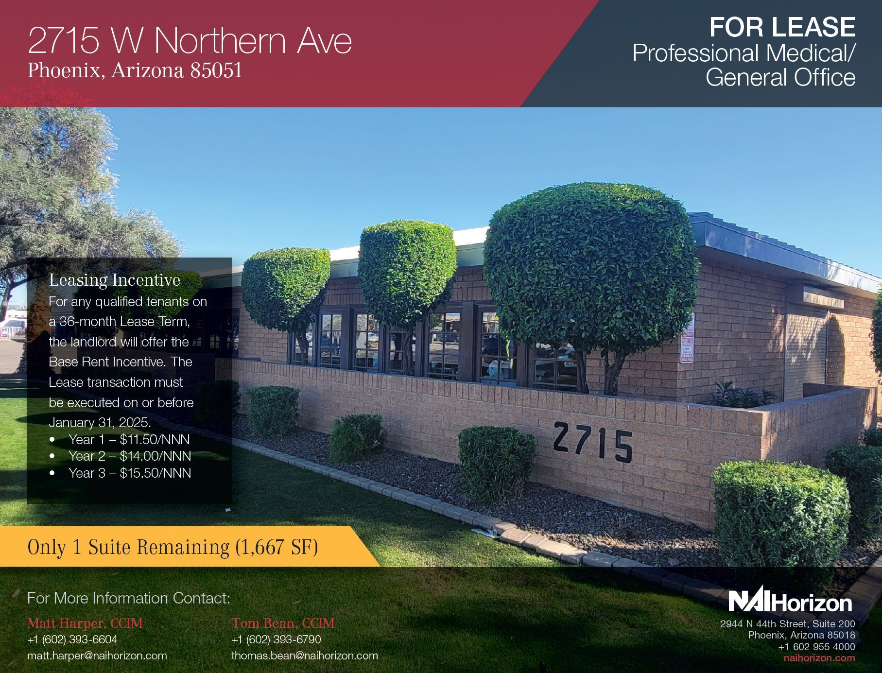 2715 W Northern Ave, Phoenix, AZ for lease Building Photo- Image 1 of 9