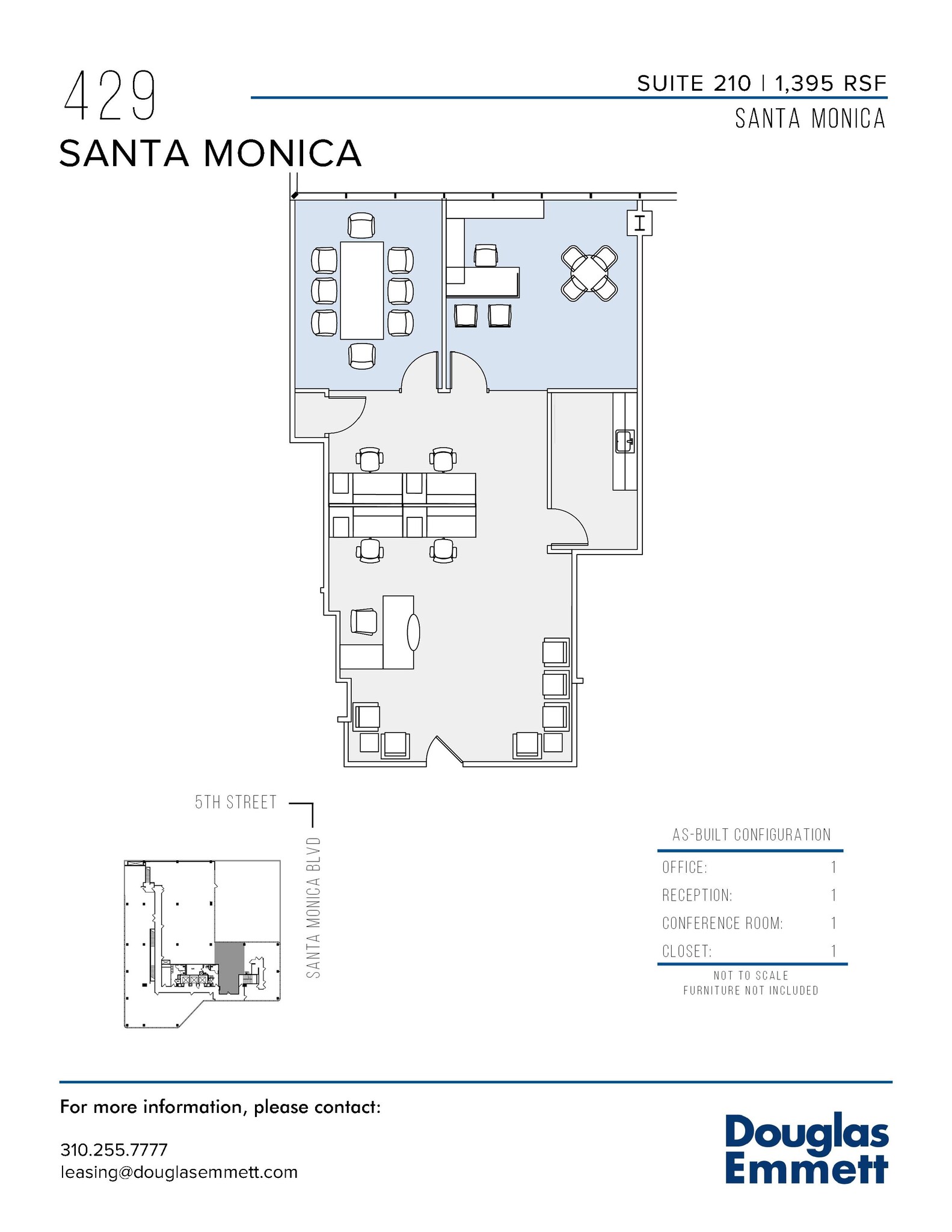 429 Santa Monica Blvd, Santa Monica, CA for lease Floor Plan- Image 1 of 1