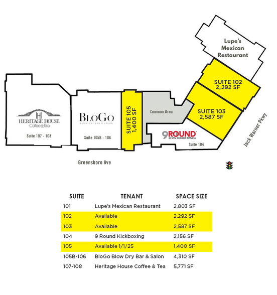 2330 Jack Warner Pkwy, Tuscaloosa, AL for lease - Site Plan - Image 2 of 5