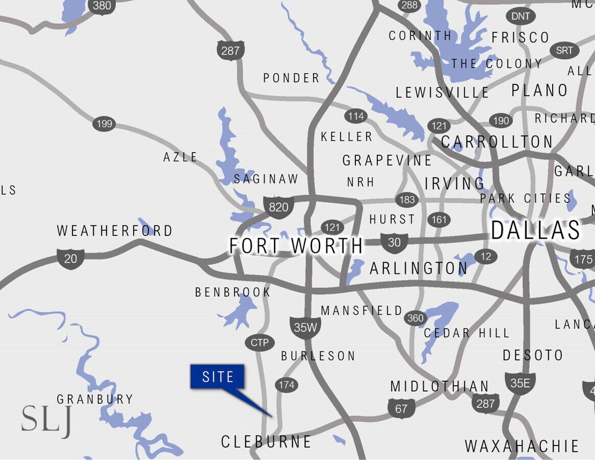 503 Vaughn Rd, Cleburne, TX 76033 ±358 Acre Industrial Development