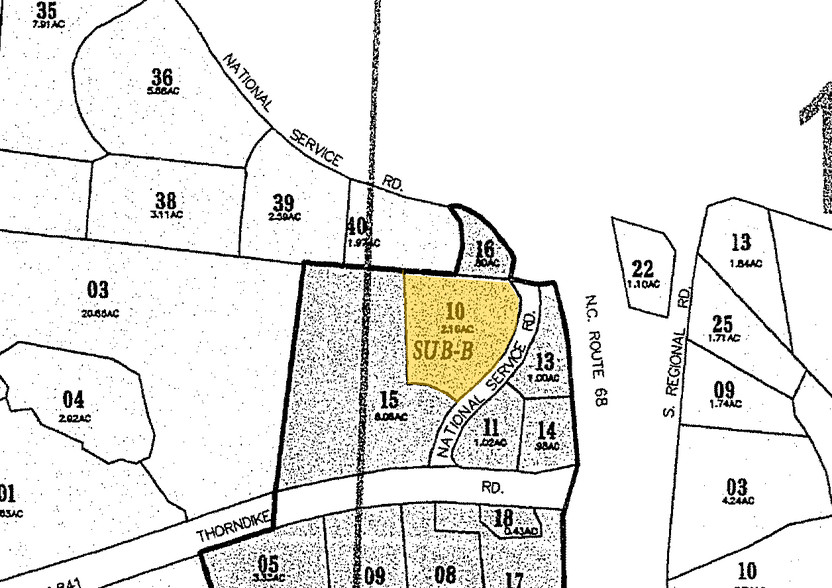 7803 National Service Rd, Greensboro, NC for sale - Plat Map - Image 2 of 4