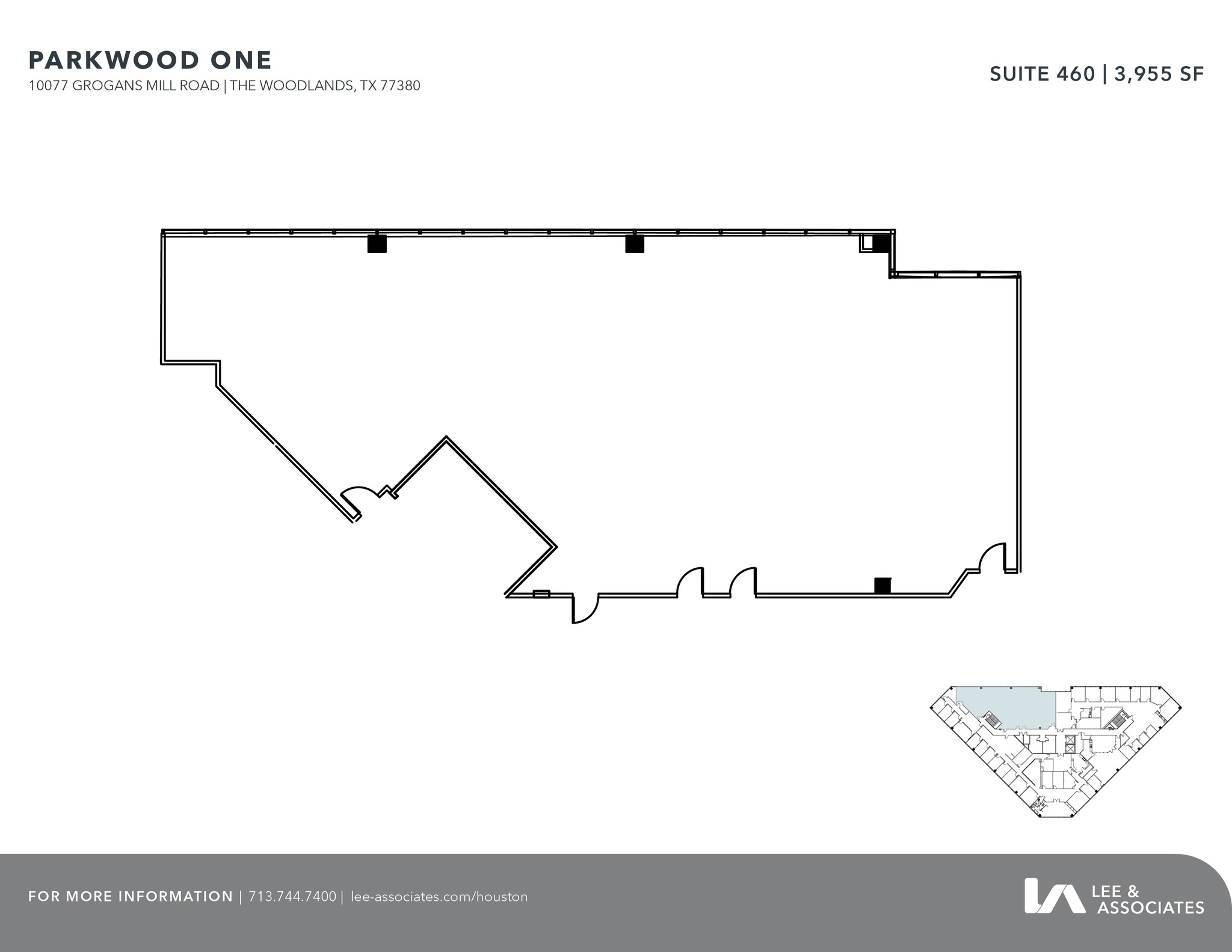 10077 Grogans Mill Rd, The Woodlands, TX for lease Floor Plan- Image 1 of 3