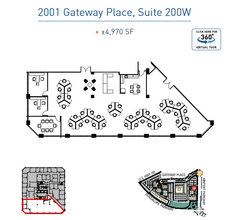 2001 Gateway Pl, San Jose, CA for lease Floor Plan- Image 1 of 1