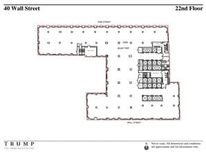 40 Wall St, New York, NY for lease Floor Plan- Image 1 of 1