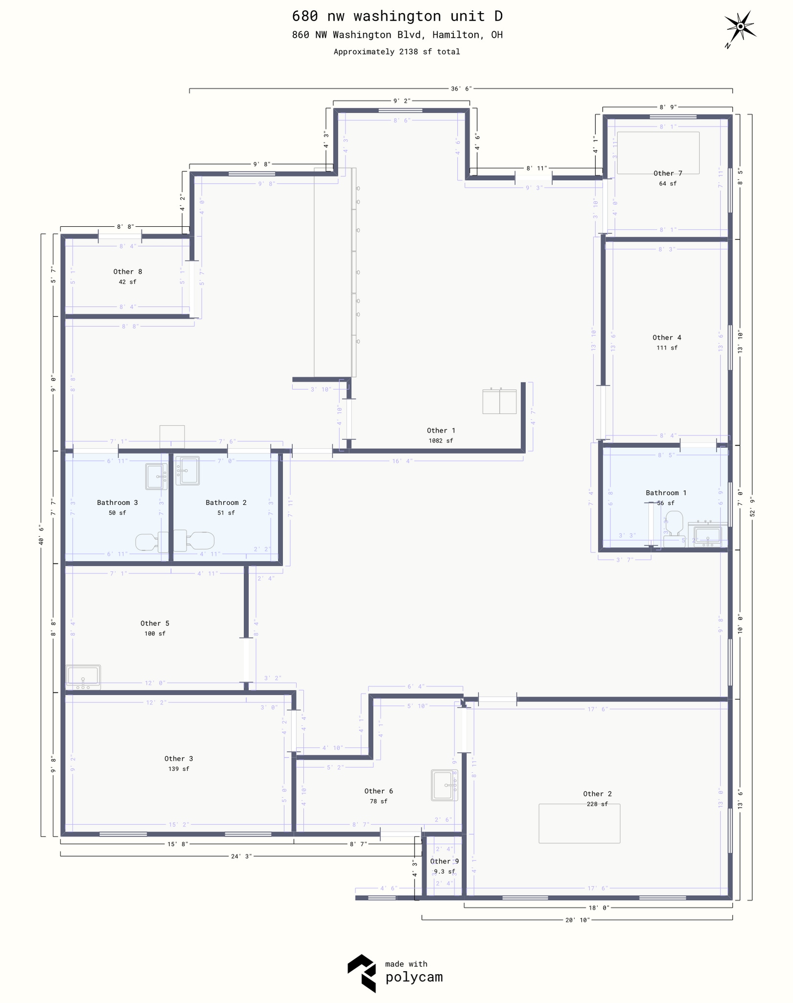 860 NW Washington Blvd, Hamilton, OH for lease Floor Plan- Image 1 of 1