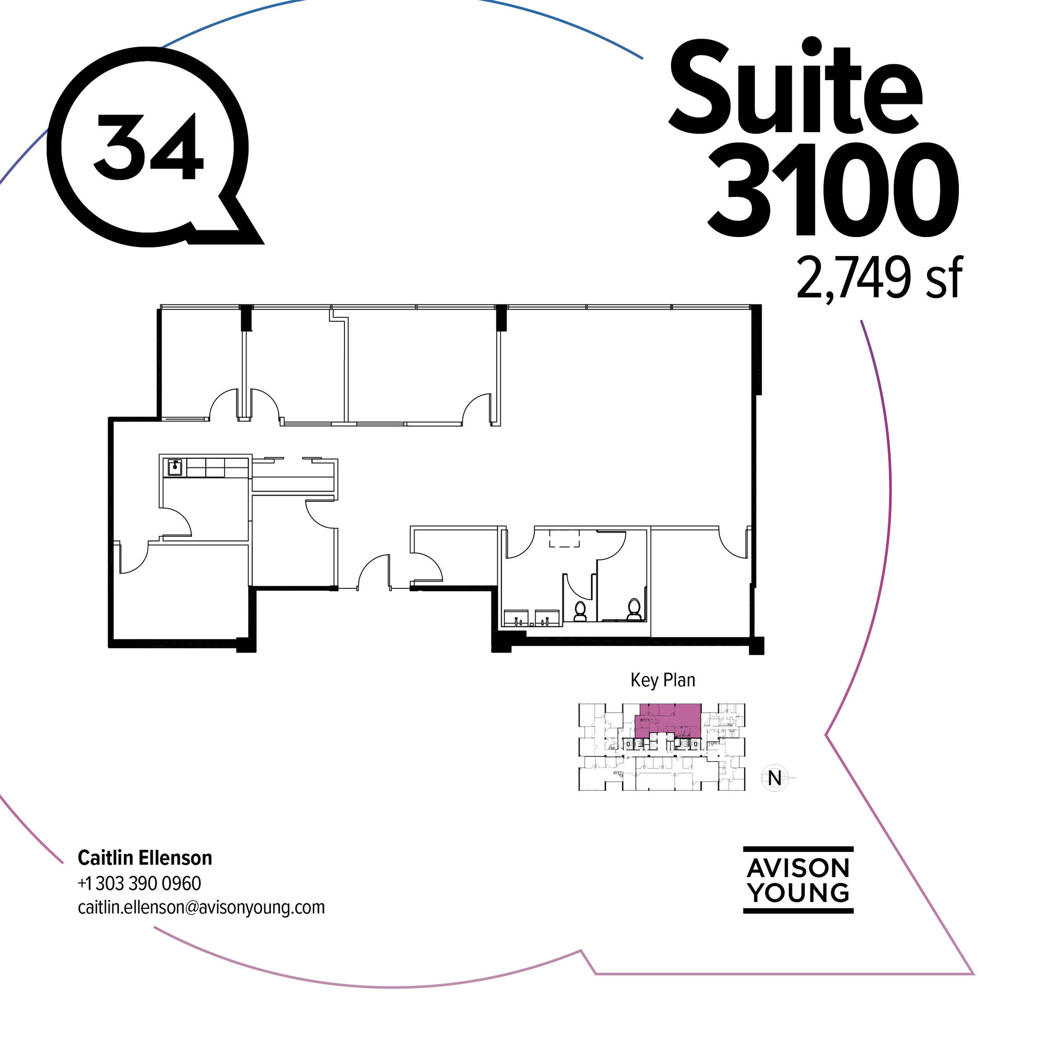 3401 Quebec St, Denver, CO for lease Floor Plan- Image 1 of 1