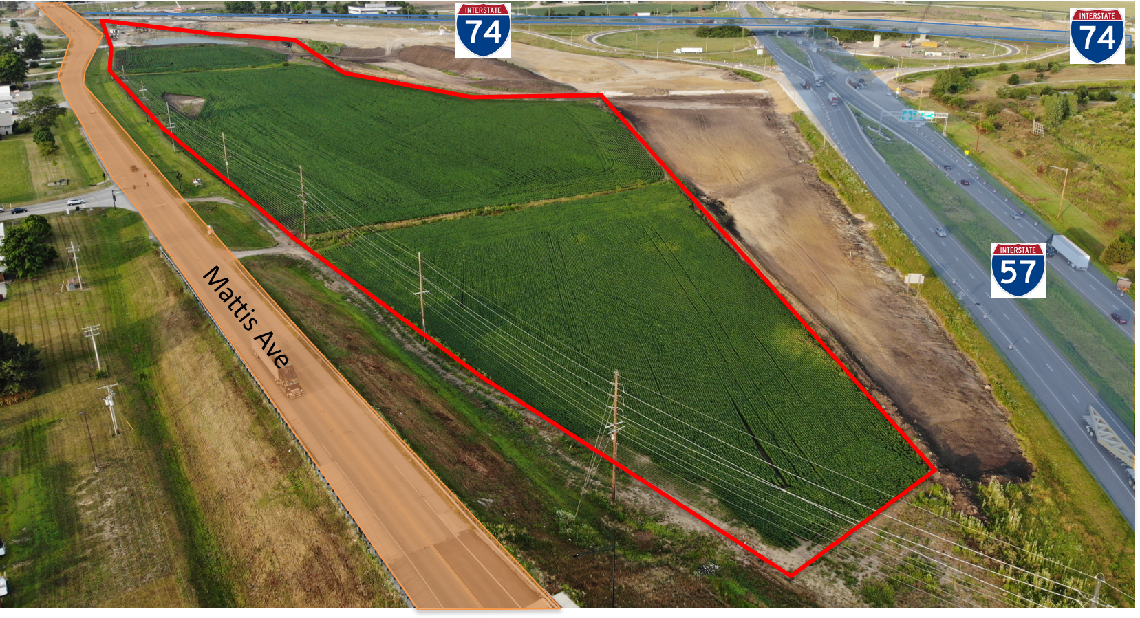 2401 N Mattis Ave, Champaign, IL for sale Aerial- Image 1 of 1