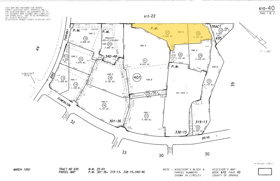 26210 Enterprise Ct, Lake Forest, CA for sale - Plat Map - Image 2 of 5