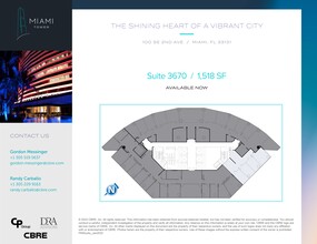 100 SE 2nd St, Miami, FL for lease Site Plan- Image 1 of 1